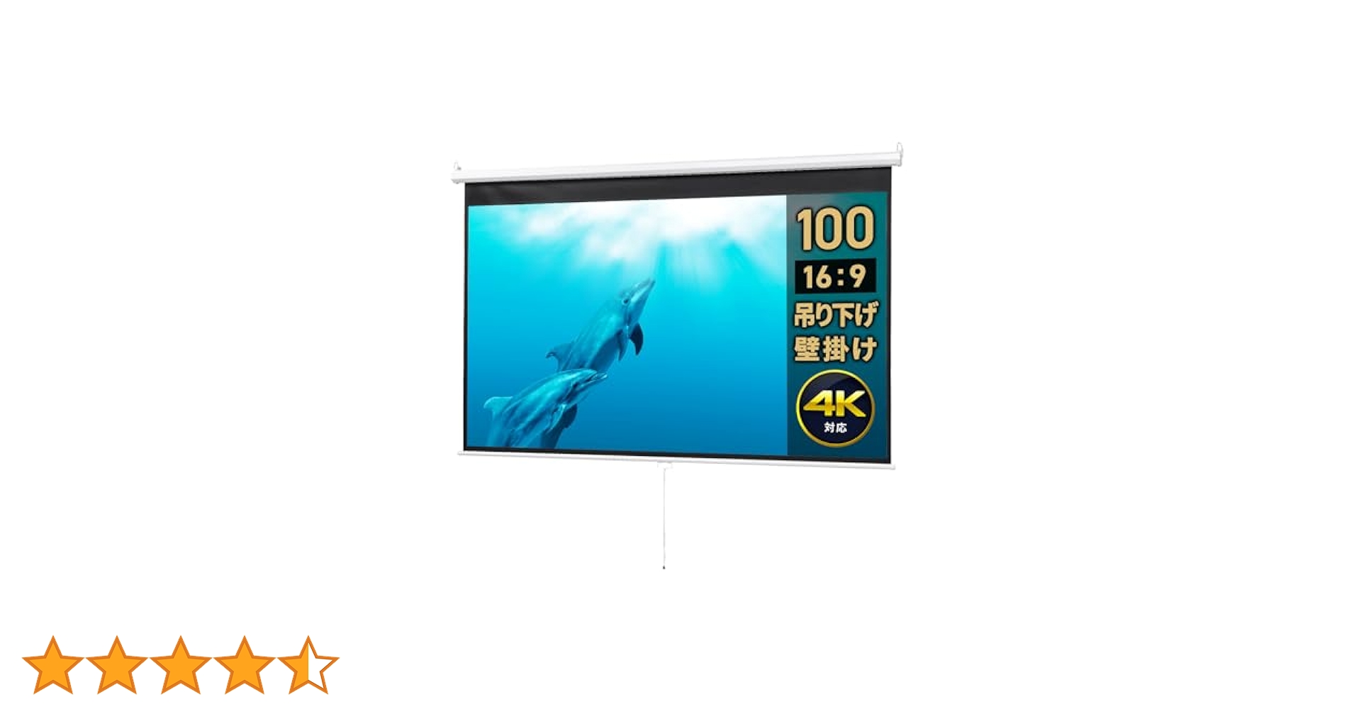 Amazon | イーサプライ プロジェクタースクリーン 100インチ 16